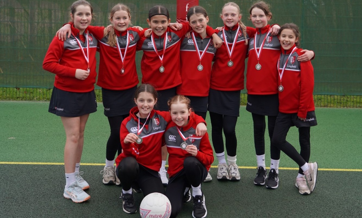 Lingfield Prep Colts A Team at the ISA Regional Netball